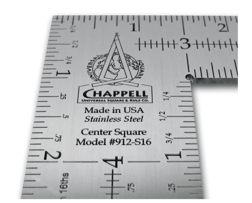 Chappell Squares are Made in USA of solid stainless steel and deeply etched to last for generations. Built by Craftsmen & Tuned to the Key of Success.