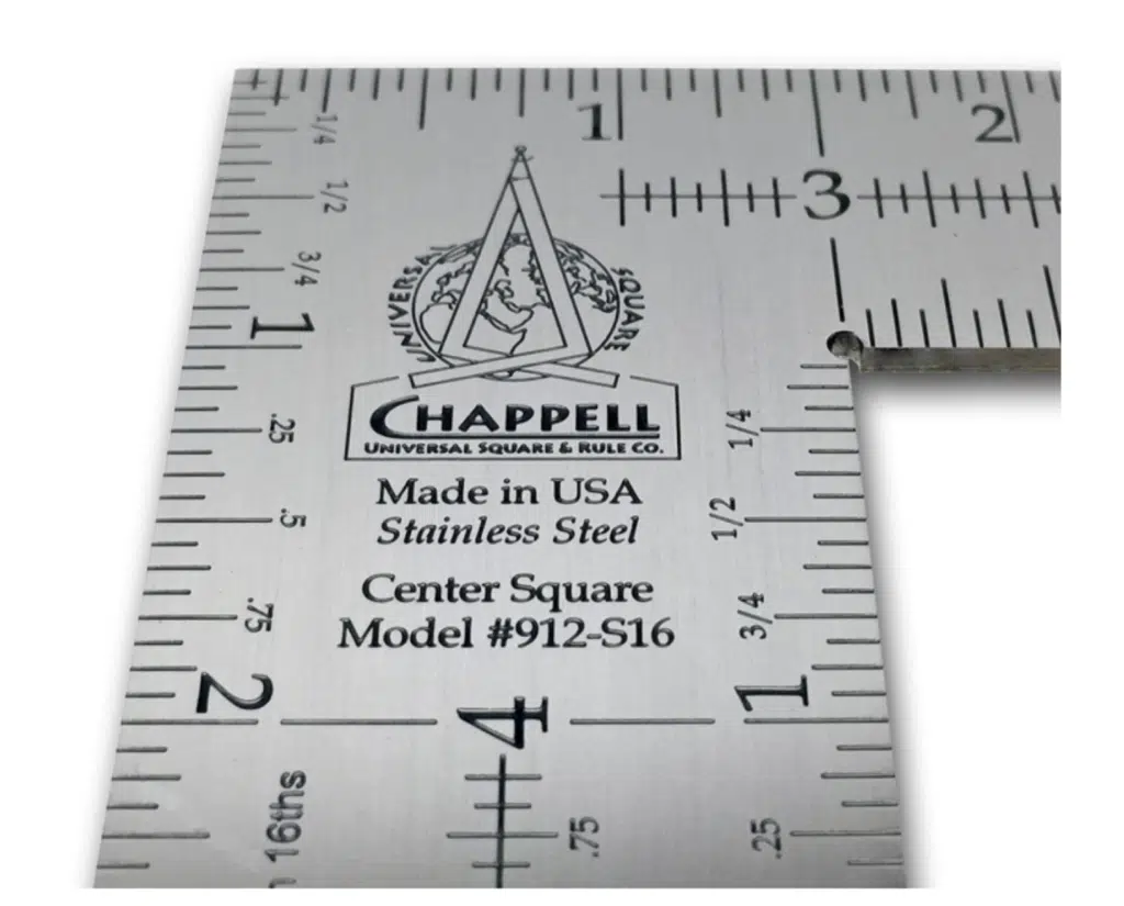 Chappell Squares are Made in USA of solid stainless steel and deeply etched to last for generations. Built by Craftsmen & Tuned to the Key of Success.